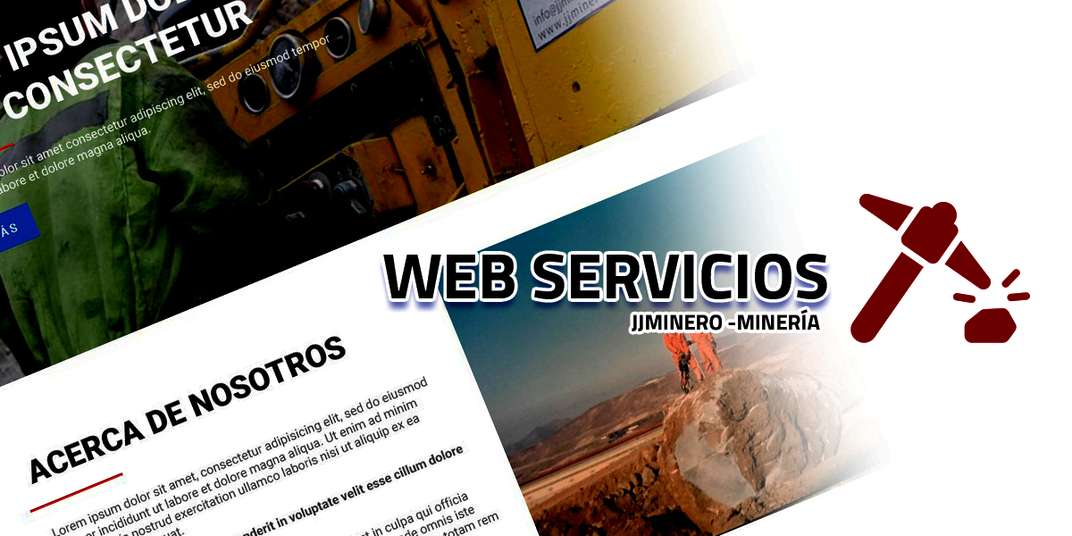 ¡Renovando un sitio web de minería! Proyecto web de servicios