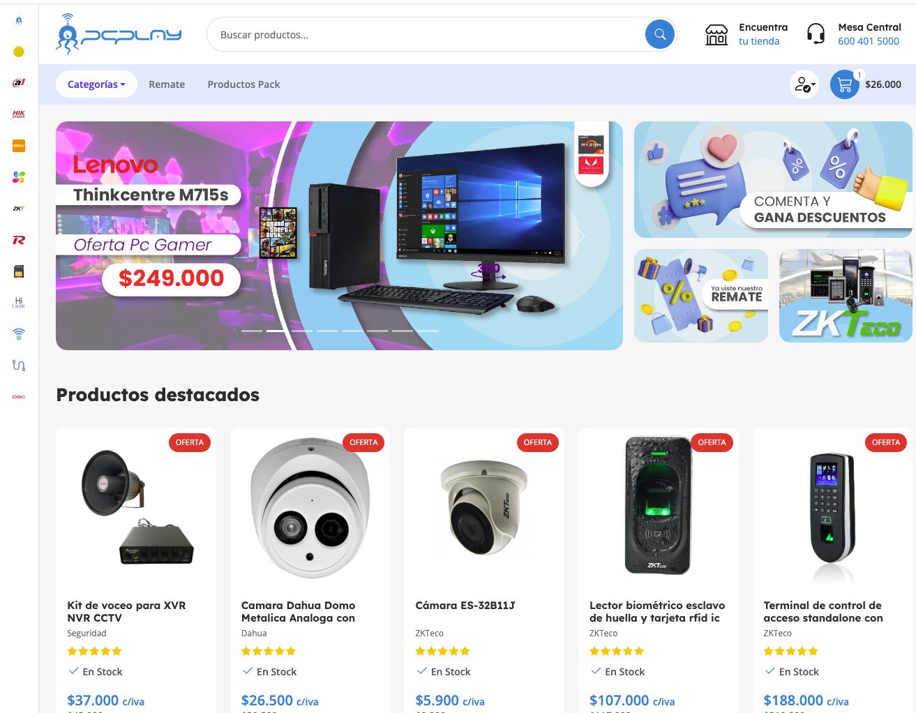 Potenciando la Experiencia de Compra: Desarrollo de Sitios Web a Medida para PCPlay.cl