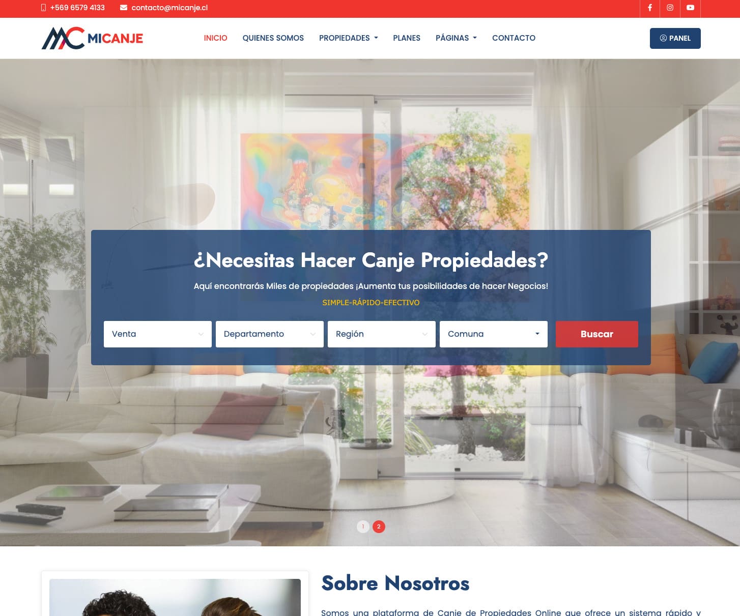 Micanje.cl: Plataforma para Corredores de Propiedades
